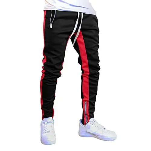 Produktbild: Generisch Jogginghose Herren Baumwolle Sweathose Lange Sport Hose Herren Jogger Trainingshose Herren gefütterte Jogginghose Herren breite Jogginghose Herren schwarz Laufhose Herren lang