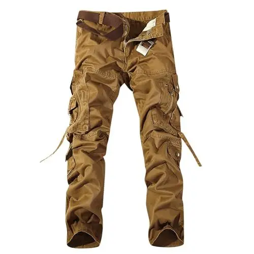 Produktbild: Generisch Jogginghose Herren schwarz Baggy Leinenhose männer Long Cargo Cargo Hose zimmermannshose männer mit Schlag Wanderhose Herren kurzgröße 27 Schwarze Hose männer Cargo