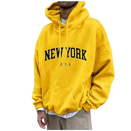 Produktbild: Generisch Kapuzenpullover Herren Basic Hoodie Herren Mit Druck Pullover Pullover Fuer Herren Kapuzenpullover Langarm Junge Herren-Sweatshirt Mit Florkragen Langarm Pullover Kapuzenpullover Sport