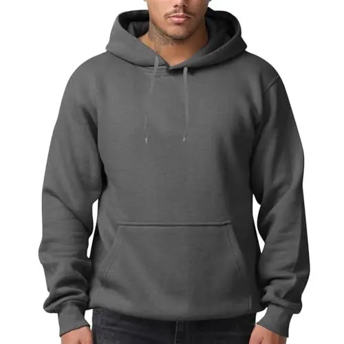 Produktbild: Generisch Kapuzenpullover Herren Pullover Herren Winter Hoodie Herren Elegant Langarmshirt Training Hoodies Für Männer Sport Tshirts Herren Rundhals Pulli Sweatshirt Herren Mit Kapuze(Dark Gray,XXL)