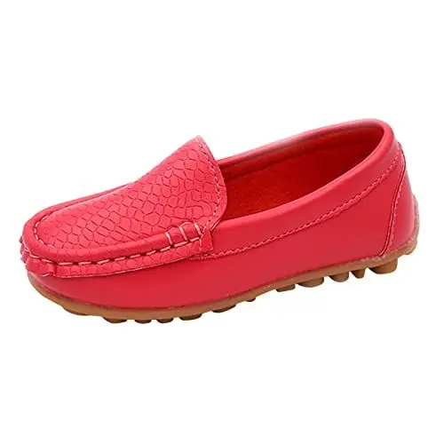 Produktbild: Generisch Kinder Barfußschuhe EIN Schritt Candy Farbe Bean Schuhe Rindsleder Sohle Jungen Mädchen Casual Schuhe Flache Sohle Für Babys Bequem Kinderschuhe Sport Freizeitschuhe