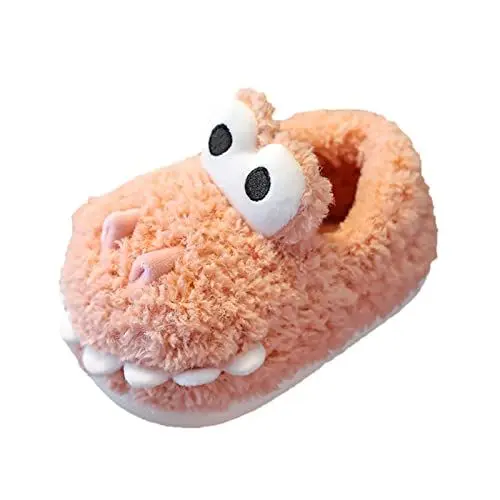 Produktbild: Generisch Kinder Baumwolle Hausschuhe Niedlichen Haar Hausschuhe Zuhause Warm Für Babys Baumwolle Schuhe Winter Schlitten Schieben (Red, 33.5 Big Kids)