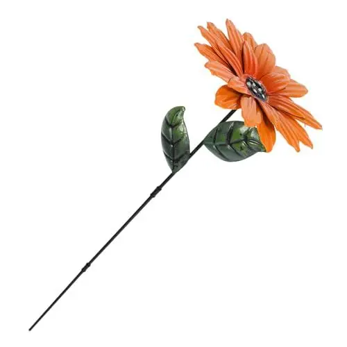 Produktbild: Generisch Künstliches Blumenarrangement Gartendekoration Outdoor- Dekorative Gartenpfähle Terrasse Sonnenblumen-einsatzpfähle Rasenornament Windmühlenpfähle Für Den Garten Eisen Yellow