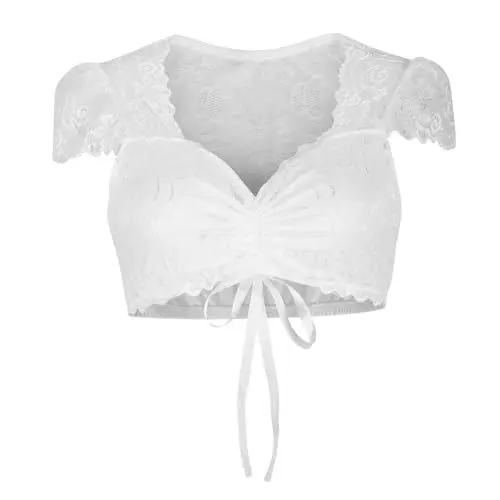 Produktbild: Generisch Dirndl Bluse hochgeschlossen -