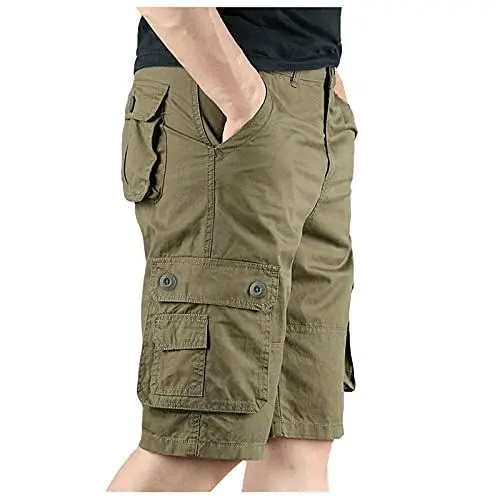 Produktbild: Generisch Kurze Hose Herren Shorts Sommer Mit Taschen Stretch Leichte Cargo Arbeitshosen MäNner Wanderhose Jogginghose Herren Cargohose Herren Hose Stretch Chino Cordhosen MäNner Tuchhose Herren