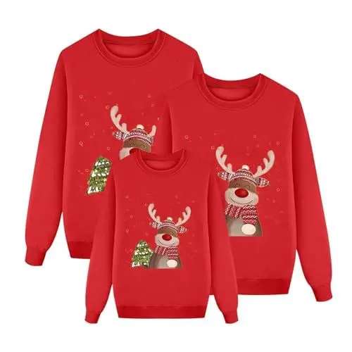 Produktbild: Generisch Kurze Hosen große größen Damen Familien Pullover Set Schlafhose kurz Damen weihnachtspyjamas für Kinder Pyjama Damen kurz Kids Lounge Schlafhose Damen kurz Sommer