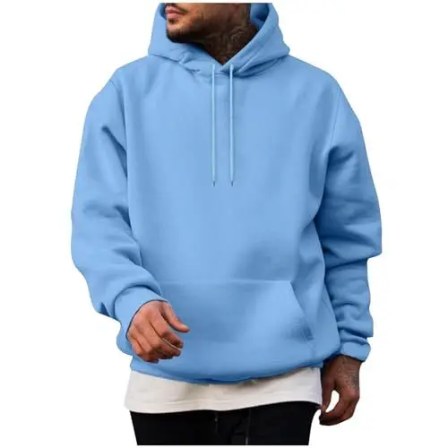 Produktbild: Generisch Langarm Sweatshirt Hoodie Herren Pullover Mit Kapuzen Sport Pullover Herren Sweatshirt Herren Weiß Herren Pullover Winter Sweatshirt Herren Kapuzenpullis Pullover Herren Mit Kapuze Schwarz