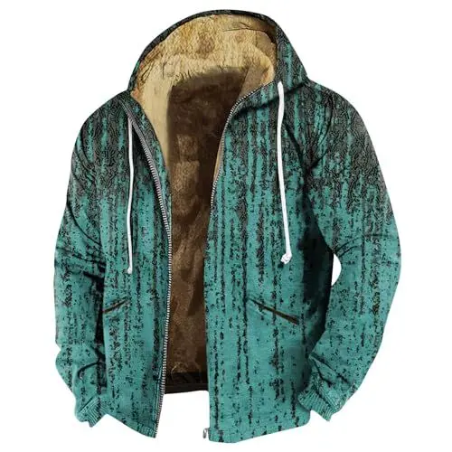 Produktbild: Generisch Langmantel Herren Leichte Jacke Herren,Kapuzenjacke Herren Ledermantel Cordjacke Herren Herren Mantel Winter Arbeitsjacke Herren Mantel Lila Herren Cyan 3Xl
