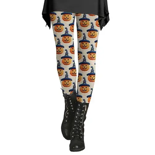 Produktbild: Generisch Leggings Halloween Für Damen High-Waist Horror Muster Hosen Winter Sportleggin Mädchen 3D Druck Blutspritzer Muster Yogahose Blickdicht Laufen High Waist Elegant-Leggings
