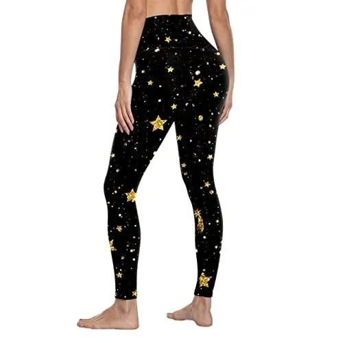 Produktbild: Generisch Leggings für Damen High Waist Leggins Blickdicht Scrunch Leggings Butt Sport Leggings Nahtlose Sports Workout Scrunch Leggings Fitness Bauchweg Figurformende Leggins (Black, M)