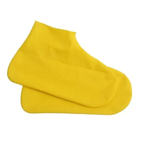 Produktbild: Generisch Leichte Gummistiefel Damen Wasserdichte Stiefel Silikon Überschuhe für Den Außenbereich,Regenfeste Wanderschuhe Überzieher Schuhe Rutschfest (Yellow,B)