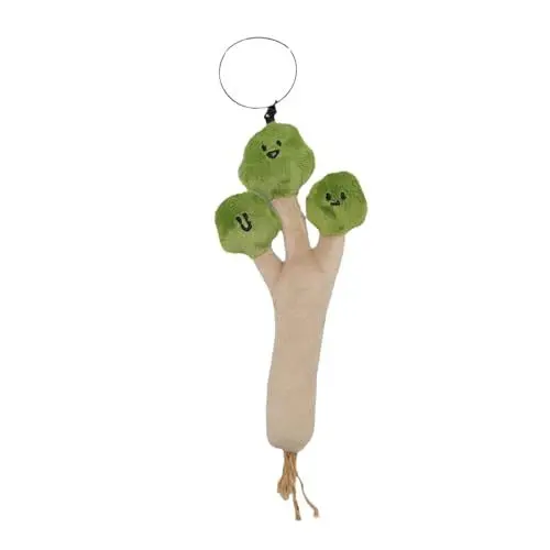Produktbild: Generisch Lustige Cartoon Koriander 3D Plüsch Puppe Schlüssel anhänger, Gemüse Spielzeug Schlüssel Ring Dekoration
