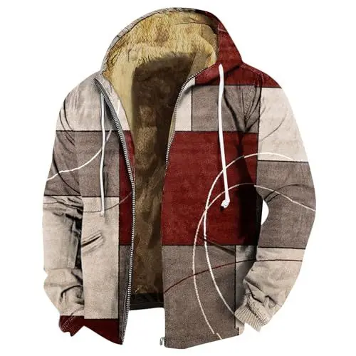Produktbild: Generisch Mantel Schwarz Herren Kochjacke Herren,Hoodie Personalisiert Herrenmantel Lang Winter Fahrradjacke Herren Winter Wollmantel Herren Winterarbeitsjacken Herren Mantel+Herren Kaffee 5Xl