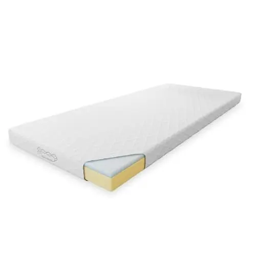 Produktbild: Generisch Matratze 90x200 cm, 10 cm Hoch, H3, Weiß, Gel-Schaum, Memory-Schaum, Polyester, Mittel, Kindermatratze, Matratze, 90x200 cm