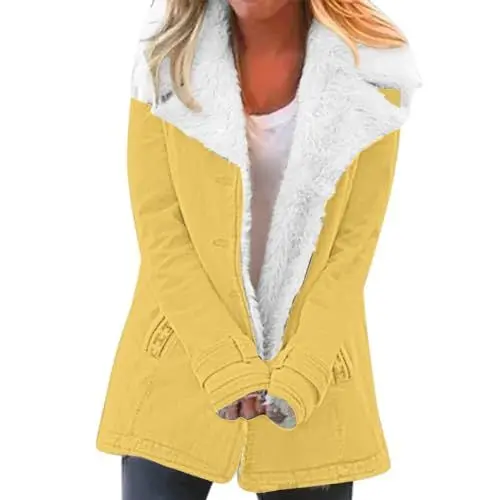 Produktbild: Damen Sale Angebote Sale Winterjacke Warm Gefüttert Damen Übergangsparka Damen Lang Winterjacke Teddyfell Damen Ultraleicht Jacke Damen Daunenjacke Damen Tailliert mein konto meine bestellungen