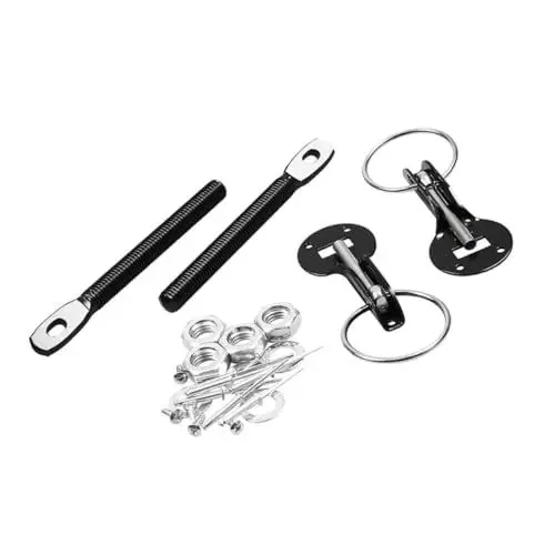 Produktbild: Generisch Motorhaubenschloss-kit Kabel Ziehendes Motorhaubenschloss Pin-kit Bausatz Verriegeln Stift Draht Motorhaubenschloss Aus Aluminiumlegierung Black