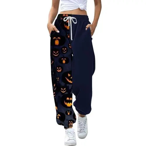 Produktbild: Generisch Nadelstreifen Anzug Damen Damen Jogginghose Jogginghose Workout Hohe Taille Yogahose Mit Taschen Jogging Zweiteiler Damen (Black, XL)