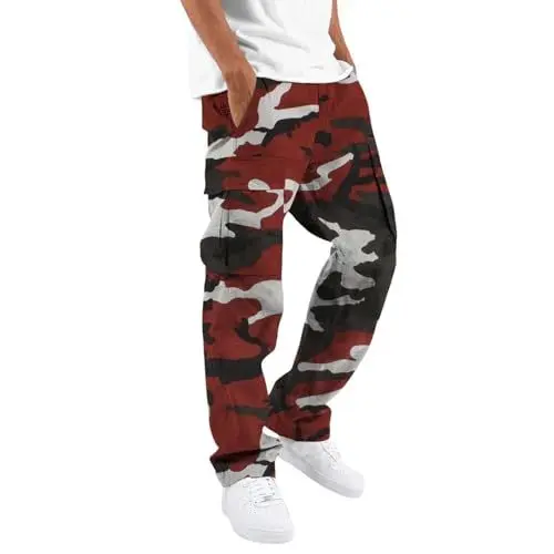 Produktbild: Generisch Outlet Angebote, Herren Lang Baggy Stretch Weit Hose Regular Fit Jogginghose Cargo Hose fur Männer 2024 Hose Freizeithose Sporthose, Meine bestellungen anzeigen