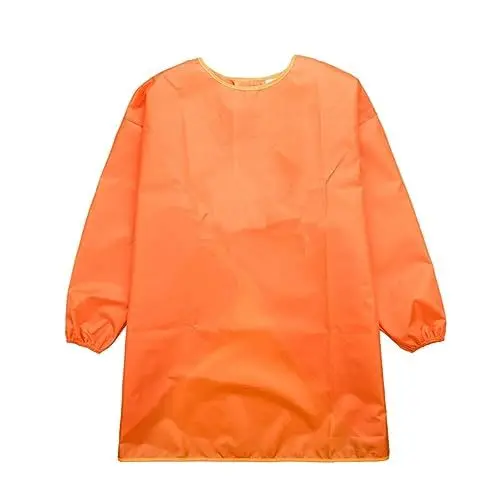 Produktbild: Generisch Regenponcho Fahrrad Regenmütze Kinder Regenjacke Kunstoverall für Kinder, Kinderschürze, Malzubehör, Lange Ärmel Regenponcho Durchsichtig Winterjacke 134 Mädchen (Orange, 2-3 Years)