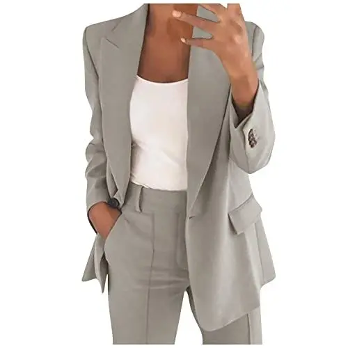 Produktbild: Generisch Sale Angebote, Damen Winterjacke Herbstjacke Tragen Sie Eine Jacke Für Frauen Langarm Lockeres Top Bürobluse Frauen Lässige Top Damenbluse Cardigan Damen Große Größen, Must Haves Festival