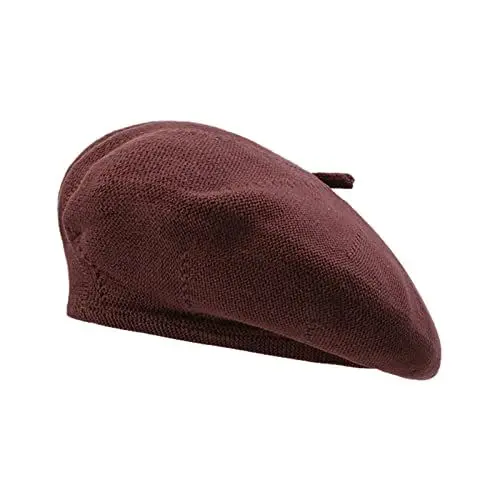 Produktbild: Generisch Schirmmütze Herren Wasserdicht Lady Beret -Winter-leichte, atmungsaktive, modische, einfarbige Mütze Schirmmütze Junge 53 (Coffee, M)