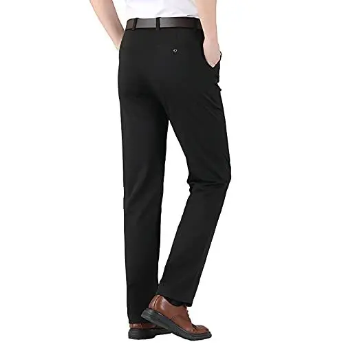 Produktbild: Generisch Schlafanzughose männer rot Stoffhose Herren Stretch Slim fit schwarz Palazzo Hose Herren elegant Anzughose männer schwarz 34/32 Bundfaltenhose Herren braun