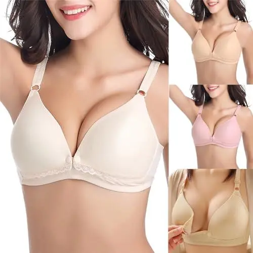 Produktbild: Generisch Schwangerschafts Still BH Nahtloser ohne Bügel Still-BH Bequemer Mutterschaft BH Damen Weicher Baumwolle Umstands-BH für Schwangerschaft/Stillen/Schlafen Sale Angebote Beige L