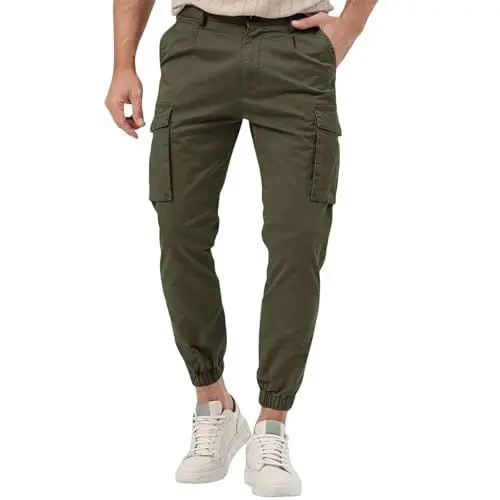 Produktbild: Herren Hosen Taktische Hose Regular Fit Wanderhose Leichte Outdoorhose Bequeme Herrenhosen Jagdhose Herren Stretch Hunting Pants Herren Hosen Cargo Baumwolle Mit Seitentaschen