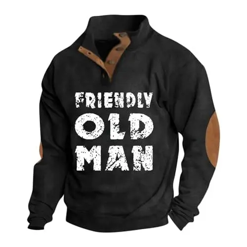 Produktbild: Generisch Skijacke Herren Jacke Mit Heizung Jacken Herren Rollkragen Mantel Tailliert Knopfleiste Langarm Winter Lässig Coat Herren Winddicht Print Oversize Loungewear Baumwolle Schwarz