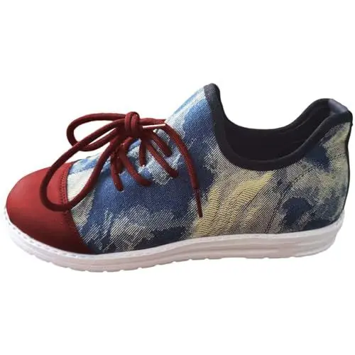Produktbild: Generisch Slides Damen BarfußSchuhe Hausschuhe Damen Sneaker und Winter Sportschuhe Damen Laufschuhe Bequeme Freizeitschuhe Sneaker Winter Damen Wasserschuhe Damen 38 Sneaker (Red, 42)