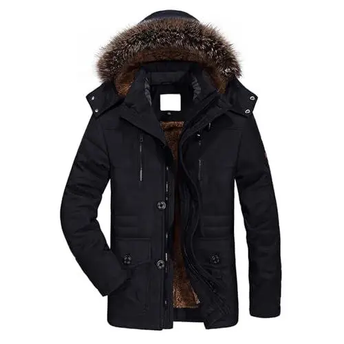 Produktbild: Generisch Softshell Jacket Warm Fleece Waterproof Military Jacket Tactical Jacket Warm Outdoor Jacket Fahrrad Winterjacke Herren wasserdicht ski Handschuhe Herren Winter Schwarze Jacke Herren Kapuze