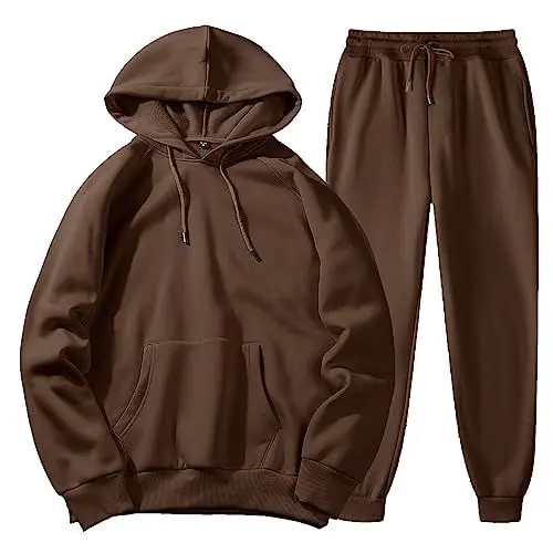 Produktbild: Generisch Sommeranzug Herren Plus Freizeit Winter mit Kapuze Damen Anzüge Pullover und Hosen Sweatershirt Top Hose Anzugketten (D, XXXL)
