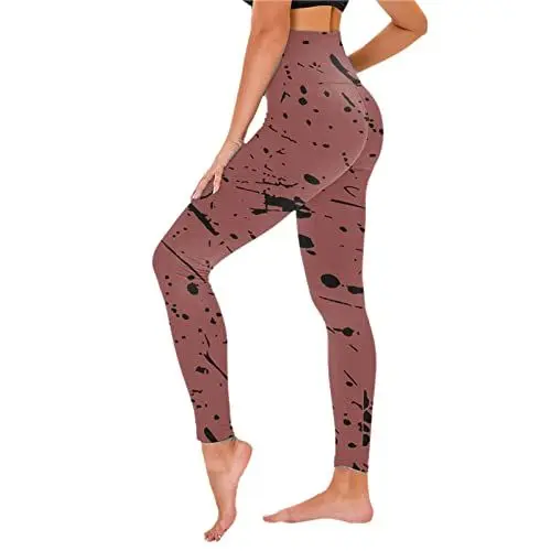 Produktbild: Generisch Sportleggins Damen 7/8 Thermo Leggings Mit Fell Damenhosen Mode Bedruckte Leggings Sportleggings High Waist Thermo Leggings Damen Wollhose Damen (Watermelon Red, M)