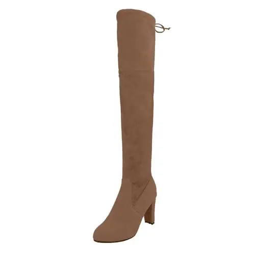 Produktbild: Stiefel Weiche Winter MidSolid Warme Stiefel Klassische Frauen Farbe Lowwheel Frauen Frauen Stiefel Damen Schuhe Weite H Winter (Brown, 40)