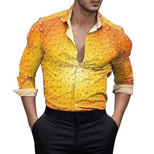 Produktbild: Generisch Trachtenhemd Herren Kurzarm lila sommerhemden Herren leicht und luftig herrenhemden Langarm bügelfrei 4XL Casual Hemden Herren kurz Herren Hemden Langarm Herren Kurzarmhemd Baumwolle