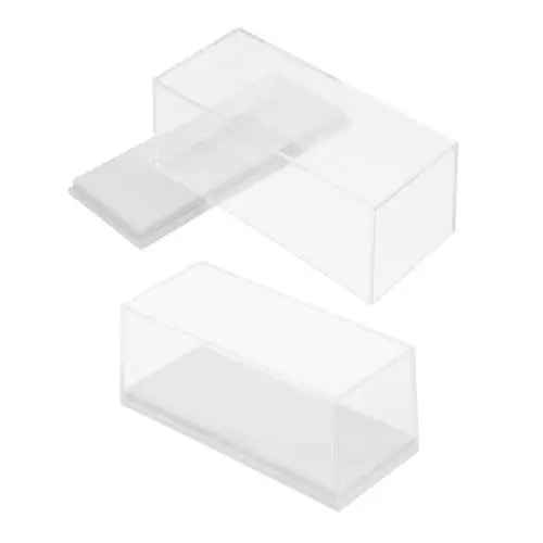 Produktbild: Generisch Vitrine Für Automodelle Im Maßstab 1:64 Acryl-vitrine Mit Staubdichter Wandhalterung Aufbewahrungs-Organizer 2er-Set Acrylbox Transparent Modell Vitrine