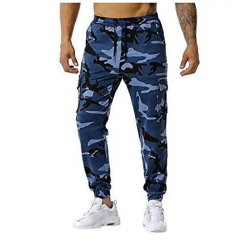 Produktbild: Wanderhose Hosen Jagdhose Herren Stretch Hose Herren Herren Hose Cargo Arbeitsanzug Herren Herrenhose mit Gummizug Herren Blaue Latzhose Herren Gym Hose Hosen Herren Arbeitsoverall Grau 3XL
