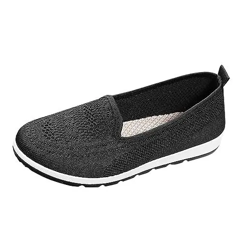 Produktbild: Generisch Wasserdicht GrüNe Schuhe Damen Spangenpumps Atmungsaktive Damen-Schnürschuhe, Freizeitschuhe, Unisex, leichte Arbeitsschuhe, sportliche, atmungsaktive MäDchen Absatzschuhe Damen (Black, 40)