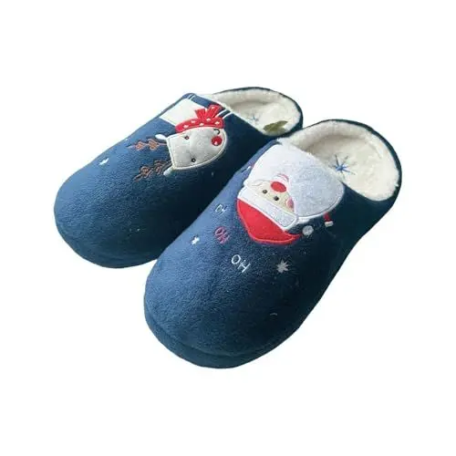 Produktbild: Generisch Weihnachten Hausschuhe Damen Mit Memory Foam Für Winter Autumn Baumwolle Katze Pantoffeln Warme Plüsch Hausschuhe Unisex Weiche Bequeme rutschfeste Cozy Slippers