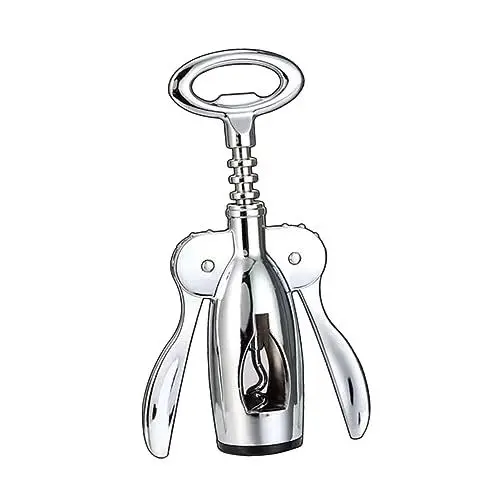 Produktbild: Generisch Weinkorkenzieher Rotwein Flaschenöffner Weinöffner Öffner Schlüssel Flasche Korkenzieher Edelstahl Silber