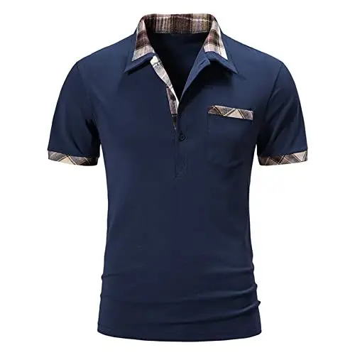 Produktbild: Generisch Weisse Poloshirts Herren 4XL Langarm Poloshirt Herren l Sommer Poloshirt Herren farbig Poloshirt Herren 5XL Weiss polohemd Herren Langarm Poloshirt Herren Comfort fit 3XL
