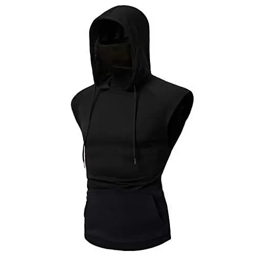 Produktbild: Generisch Weste Herren Sommer leicht Baumwolle unterhemden Herren Weiss mit arm Arbeitsweste männer blau Crop Tops männer Tanktops Herren Baumwolle unterhemden Herren Baumwolle grau