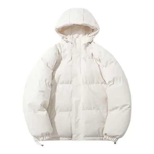 Produktbild: Generisch Winterjacke Parka für Herren & Damen - Einfarbige Kapuzen Steppjacke mit Daunenfüllung - Warme Wintermantel Übergröße Unisex Anorak Jacke