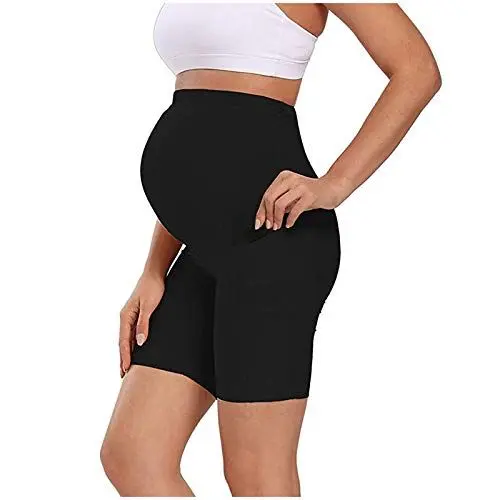 Produktbild: Generisch Yoga Fitness Sport Hohe Taille Schlanke Schwangere Umstandshose Leggings Weihnachten (Black, L)