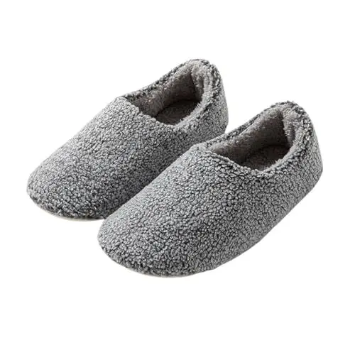 Produktbild: IQYU Schuhe Damen Ballerina Hausschuhe für Damen, weich und bequem, wärmen Ihre Füße im Winter. Sneaker Schuhe Damen Hoch (Grey, 40)