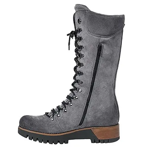 Produktbild: Generisch blitzangebote Langschaft Stiefel Damen Casual Langschaft Boots Winterschuhe Damen Flach Rutschfeste Laufsohle Eleg women's shoes sale 2 euro artikel