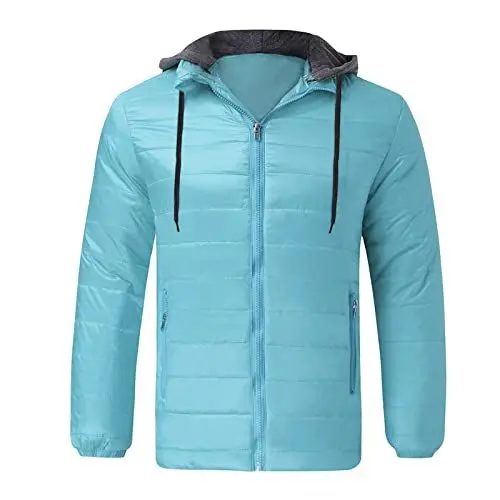 Produktbild: Generisch black friday angebote 2024, Winterjacke Herren Daunenjacke mit Kapuze Softshelljacke Basic Jacke Steppjacke Winter Kapuzenjacke Übergangsjacke Baumwolle Kleidung, winterjacke damen sale