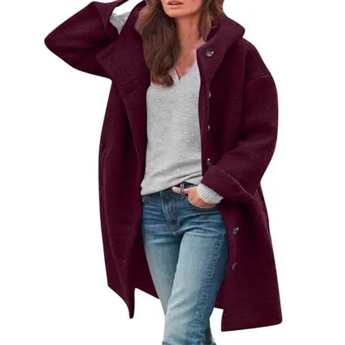 Produktbild: Generisch Hemdjacke Damen Herbst Mantel Karo Wintermantel Fleecejacke Karierte Funktionsjacke Softshell Parker Beheizbare Jacke
