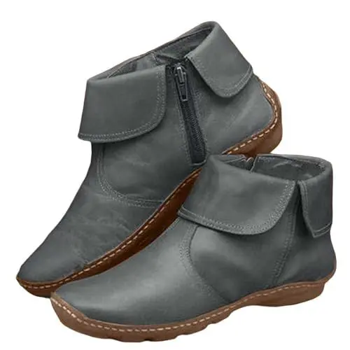 Produktbild: Generisch blitzangebote Stiefel Damen Schwarz Damen Flach Rutschfeste Laufsohle Elegant Klobiger Blockabsatz Spitze Zehe Lan 5 euro artikel damen sneaker sale