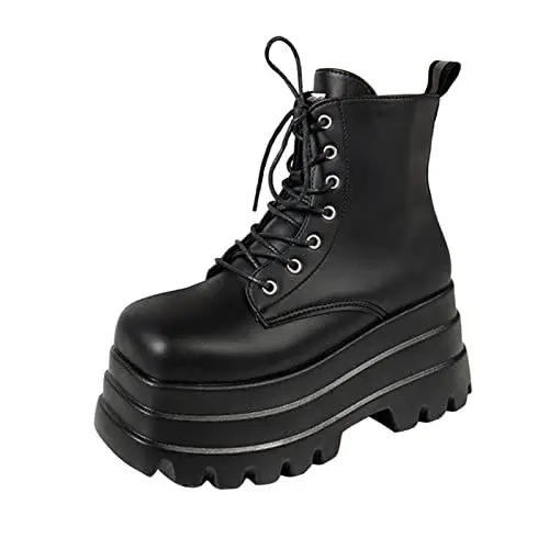 Produktbild: Generisch damenschuhe sommer saleStiefel Damen Schwarz Casual Langschaft Boots Winterschuhe Damen Chelsea Mit Rutschfest Sohle Elegant Klobiger Blockabsa damen sandalen sale
